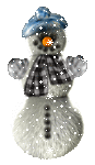 Пушистик снеговик