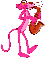 Розовая пантера-музыкант