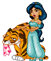 Принцесса Жасмин и тигр