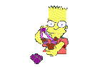 Барт стреляет из рогатки