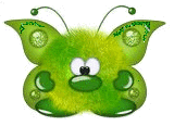 Пушистик-зеленый мотылек
