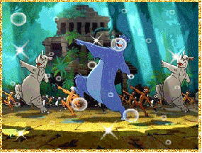 Танцующие герои мультика Маугли