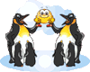 Смайлик  с пингвинами