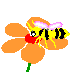 Цветочек с пчелкой