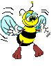 Прыгвющая пчела