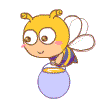 Пчелка несет медв улей