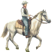  <b>Ковбой</b> на белом коне 