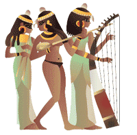 Девушки, способные ублажить слух фараона музыкой