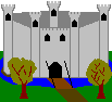 Замок защищает воинов