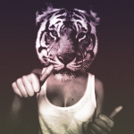  Девушка с <b>головой</b> тигра 