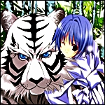Девочка с белым тигром