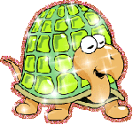 Черепаха с блесками