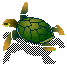 Черепаха плавает