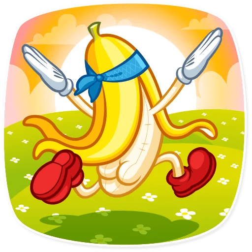 Банан с голой задницей